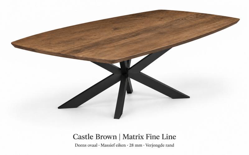 Deens ovale eiken eettafel &ndash; zelf samenstellen
